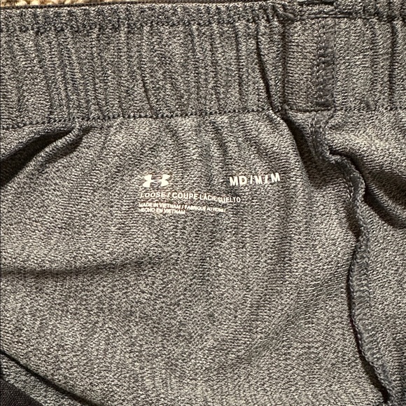 Under Armour Women's Heathered Gray Athletic Shorts - Picture 2 of 4
